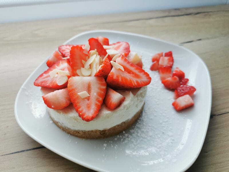 Cliquez pour zoomer ! Tarte aux fraises sans cuisson Thermomix par Pbtz