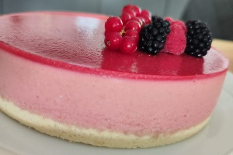 Cliquez pour zoomer ! Bavarois aux framboises Thermomix par ladidiiiii