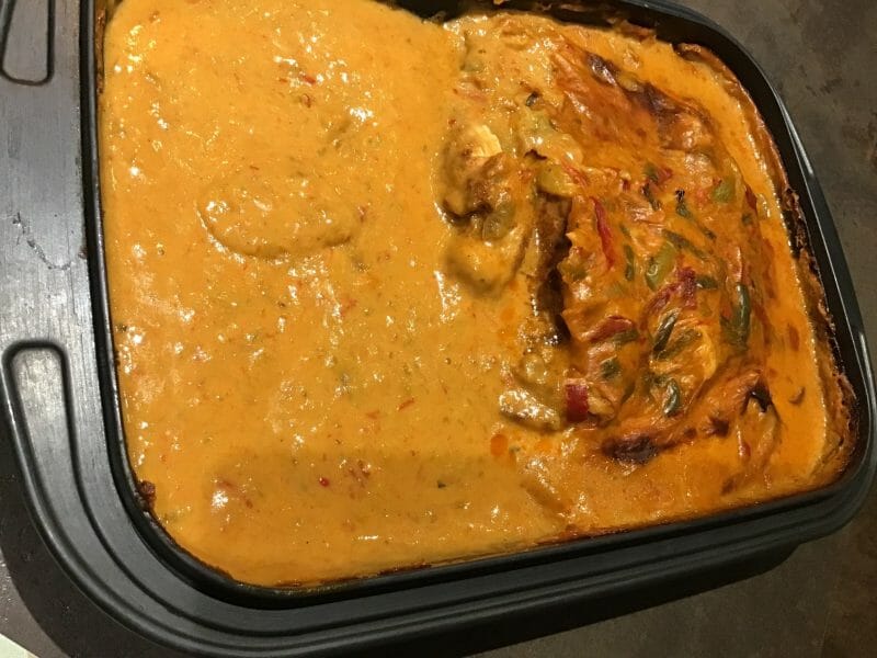 Cliquez pour zoomer ! Poulet à la crème de poivrons Thermomix par cocodephi