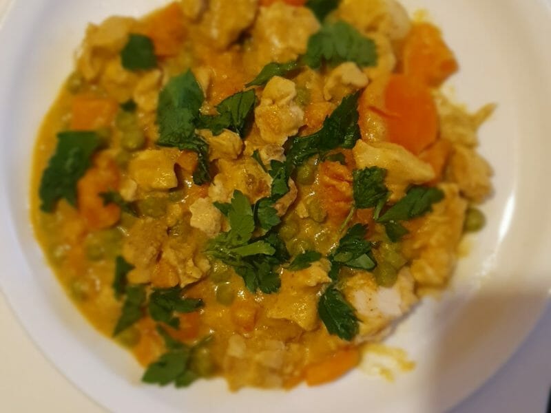 Cliquez pour zoomer ! Curry de poulet aux patates douces Thermomix par billy_1