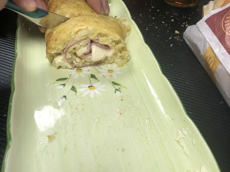 Cliquez pour zoomer ! Roulé de pommes de terre, jambon et reblochon Thermomix par nathjoff