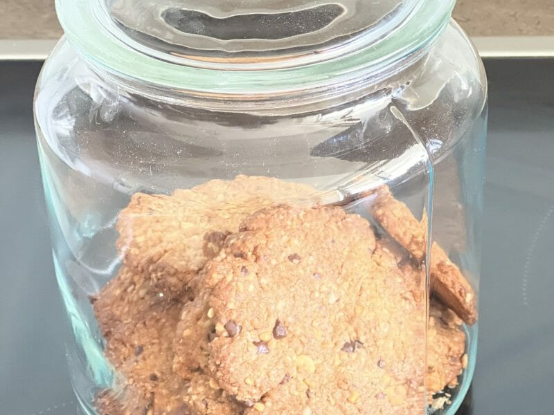 Cliquez pour zoomer ! Biscuits aux flocons d’avoine, cacahuètes et chocolat Thermomix par emilie_117