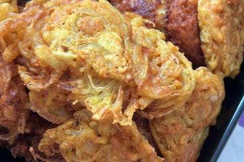 Cliquez pour zoomer ! Galettes de chou-fleur et sauce yaourt Thermomix par Anne-Claude