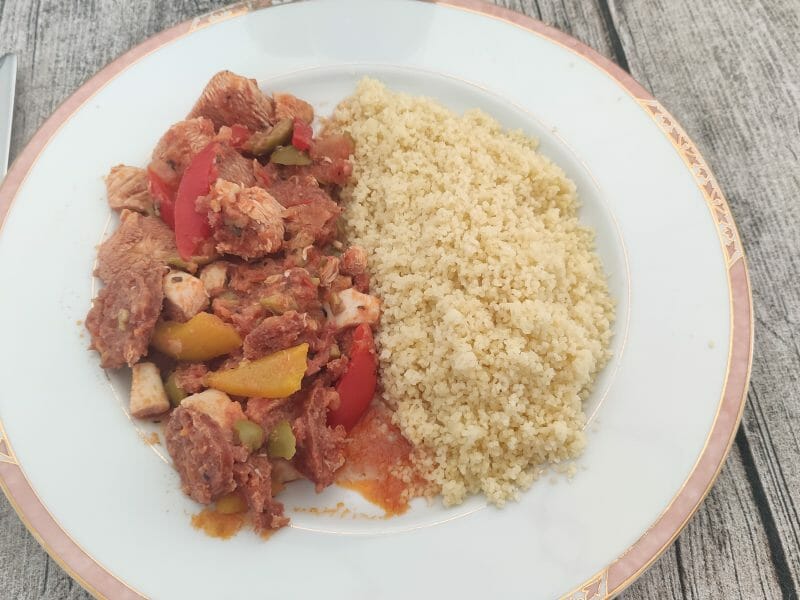 Cliquez pour zoomer ! Sauté de poulet au chorizo Thermomix par mirella70