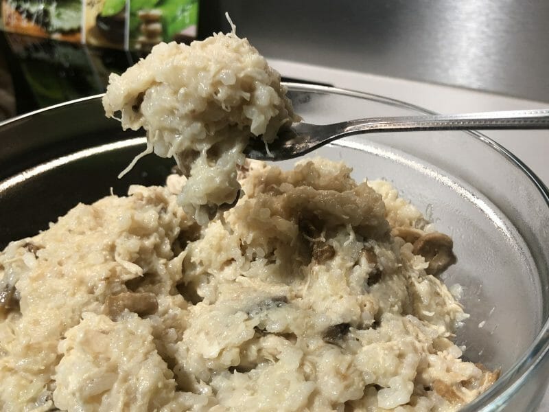 Cliquez pour zoomer ! Risotto poulet et champignons Thermomix par Celia Poupette