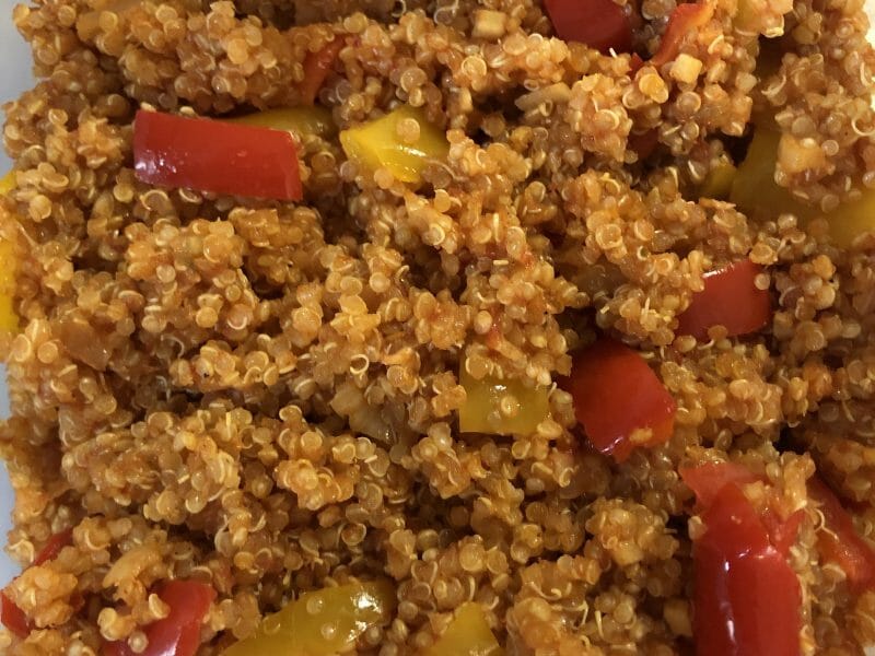 Cliquez pour zoomer ! Quinoa sauce basquaise Thermomix par Celia Poupette