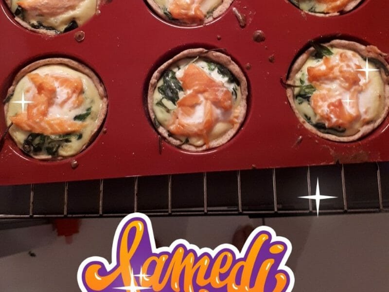 Cliquez pour zoomer ! Tarte épinards, saumon et chèvre Thermomix par lau_ra_brlt