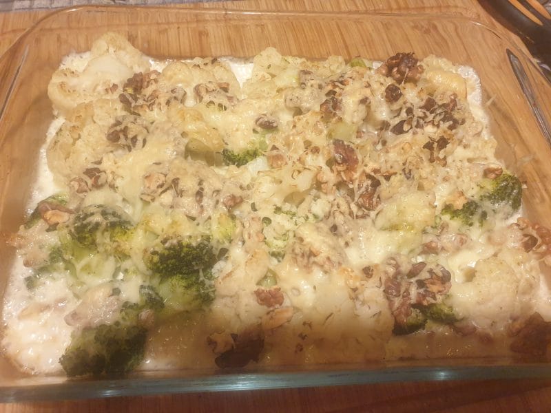 Cliquez pour zoomer ! Gratin de chou-fleur au gorgonzola et aux noix Thermomix par misscr