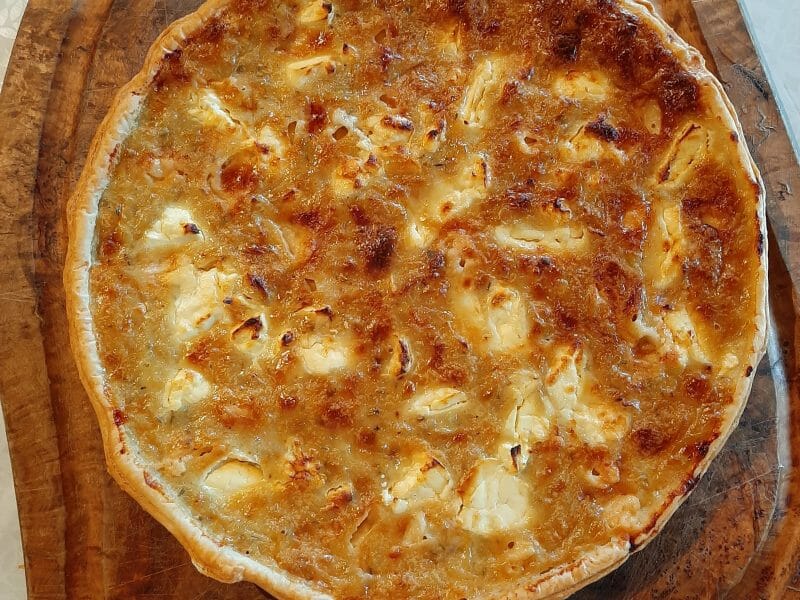 Cliquez pour zoomer ! Tarte aux échalotes et au chèvre Thermomix par mano01