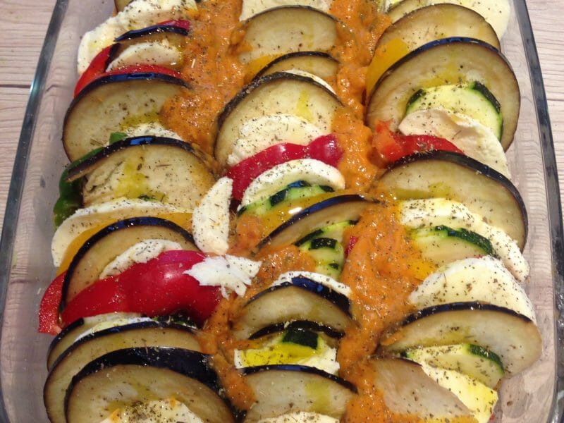 Cliquez pour zoomer ! Tian de légumes et mozarella Thermomix par mumulrx56