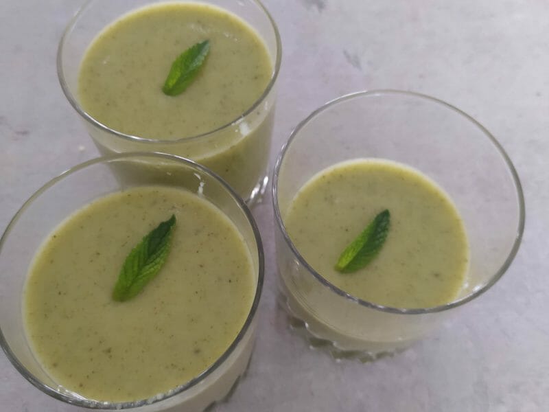 Cliquez pour zoomer ! Soupe froide courgette et concombre Thermomix par titinou47