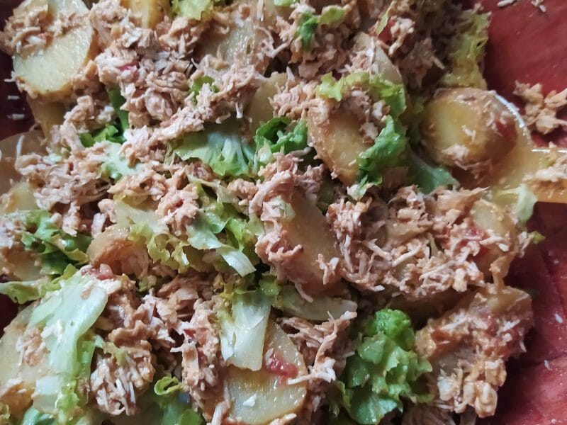 Cliquez pour zoomer ! Salade de poulet au pesto rosso Thermomix par titinou47