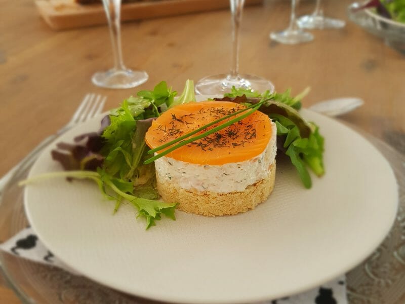 Cliquez pour zoomer ! Cheesecake au saumon sans cuisson Thermomix par Perrine 07