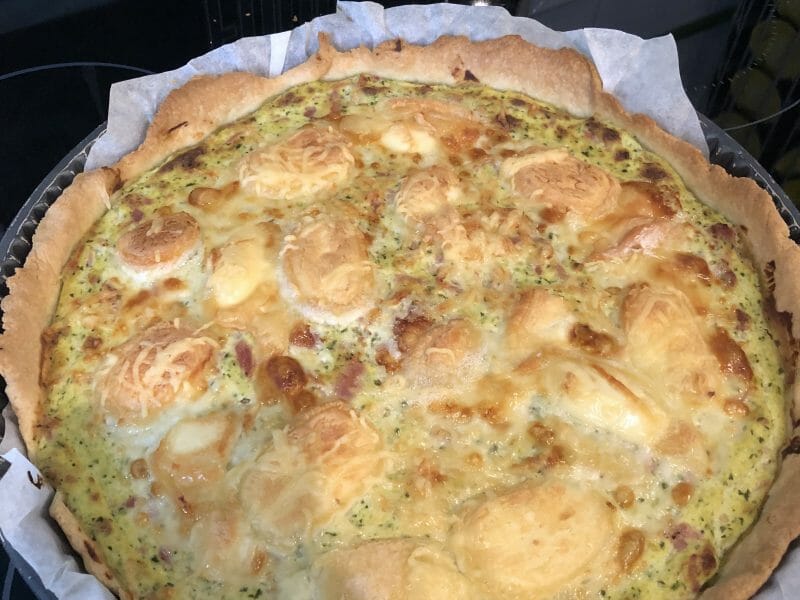 Cliquez pour zoomer ! Tarte courgette, jambon & chèvre Thermomix par sarah76