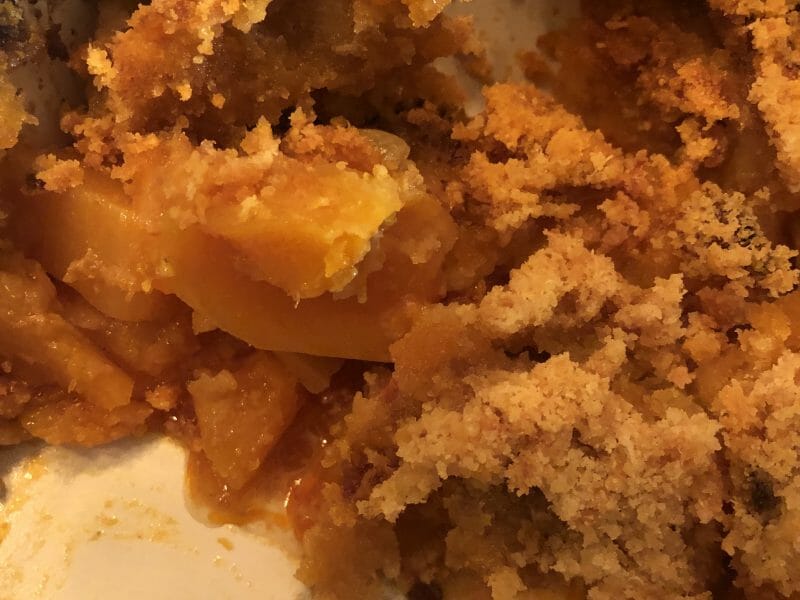 Cliquez pour zoomer ! Crumble de butternut au chorizo Thermomix par marion91210