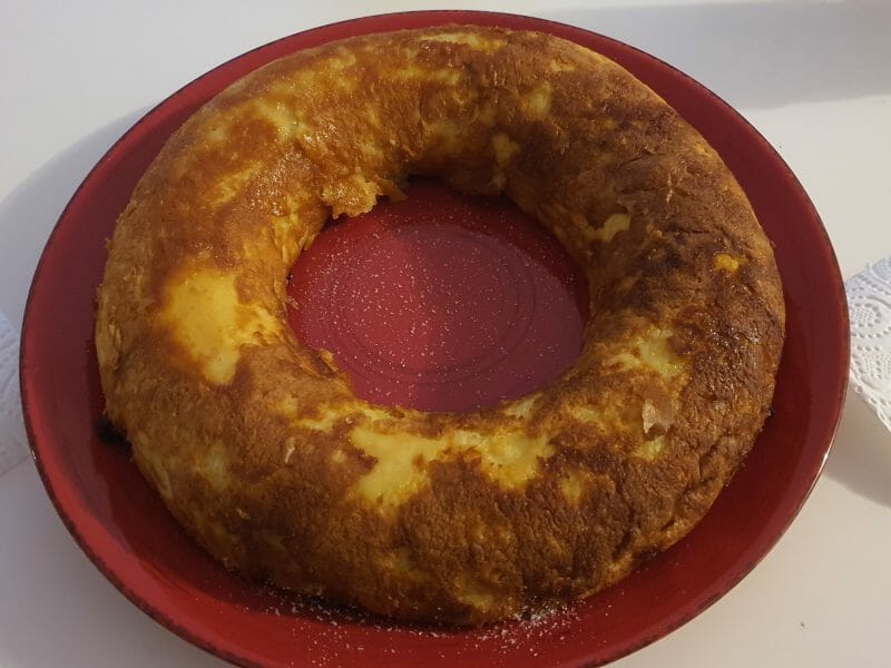 Cliquez pour zoomer ! Flognarde aux pommes (clafoutis aux pommes) Thermomix par oceane31