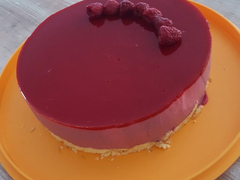 Cliquez pour zoomer ! Bavarois aux framboises Thermomix par laura43120