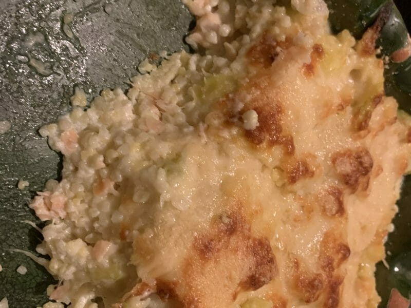 Cliquez pour zoomer ! Gratin de perles, saumon et courgettes Thermomix par laetitia_89
