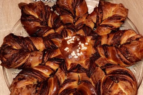 Cliquez pour zoomer ! Brioche étoilée au Nutella Thermomix par poupi7
