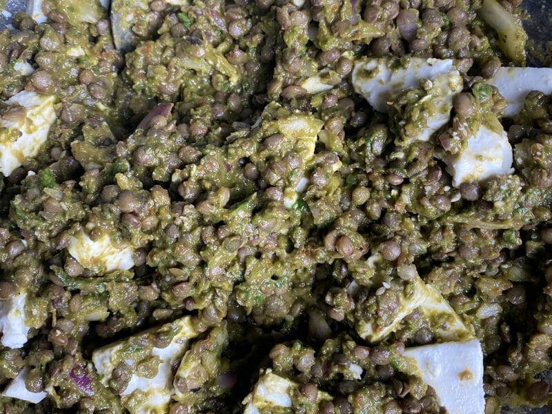 Cliquez pour zoomer ! Salade de lentilles à la grecque Thermomix par camille_67