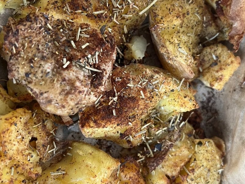 Cliquez pour zoomer ! Smashed potatoes Thermomix par jadorelechocolat