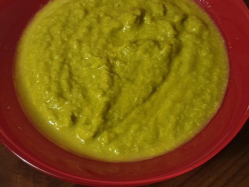 Cliquez pour zoomer ! Crème de petits pois à la mozzarella Thermomix par jennyandrea