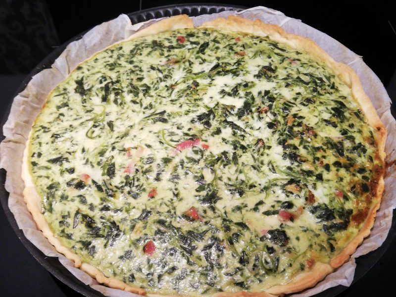 Cliquez pour zoomer ! Quiche épinards et lardons Thermomix par celow