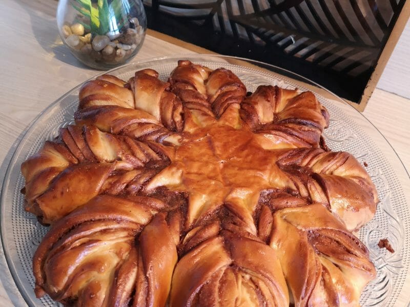 Cliquez pour zoomer ! Brioche étoilée au Nutella Thermomix par manon_63