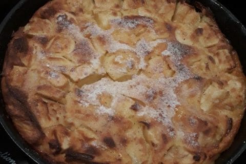 Flognarde aux pommes (clafoutis aux pommes) au Thermomix - Cookomix