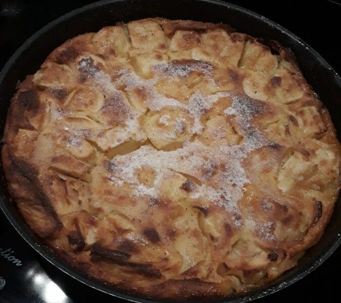Cliquez pour zoomer ! Flognarde aux pommes (clafoutis aux pommes) Thermomix par Caro01