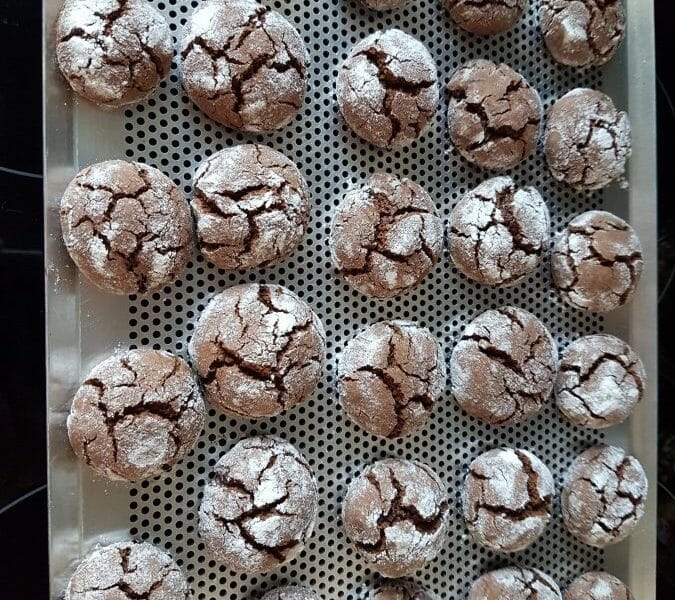 Cliquez pour zoomer ! Craquelés au chocolat Thermomix par Gaellou68