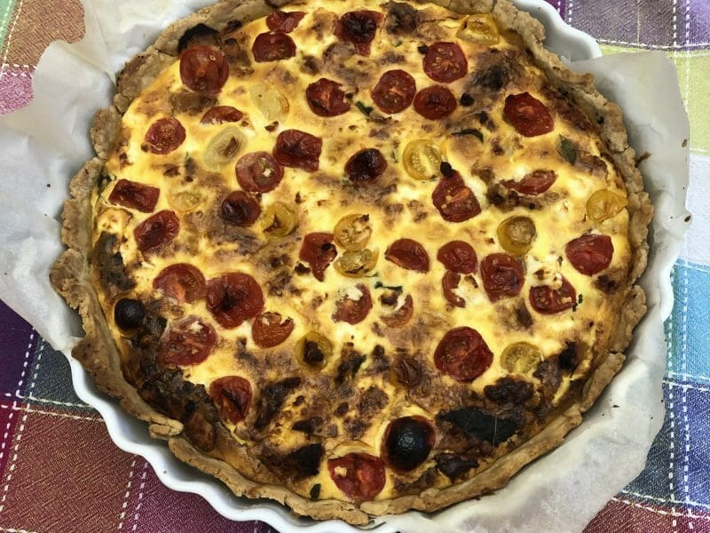 Cliquez pour zoomer ! Quiche poulet et tomates cerises Thermomix par Elsoso