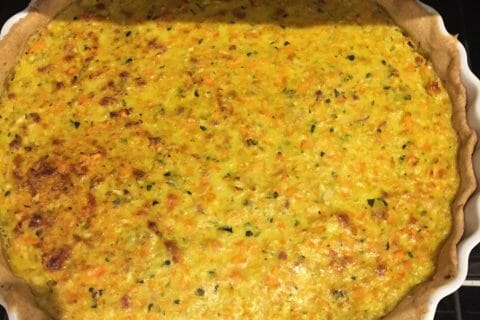 Cliquez pour zoomer ! Tarte courgettes et carottes au Thermomix