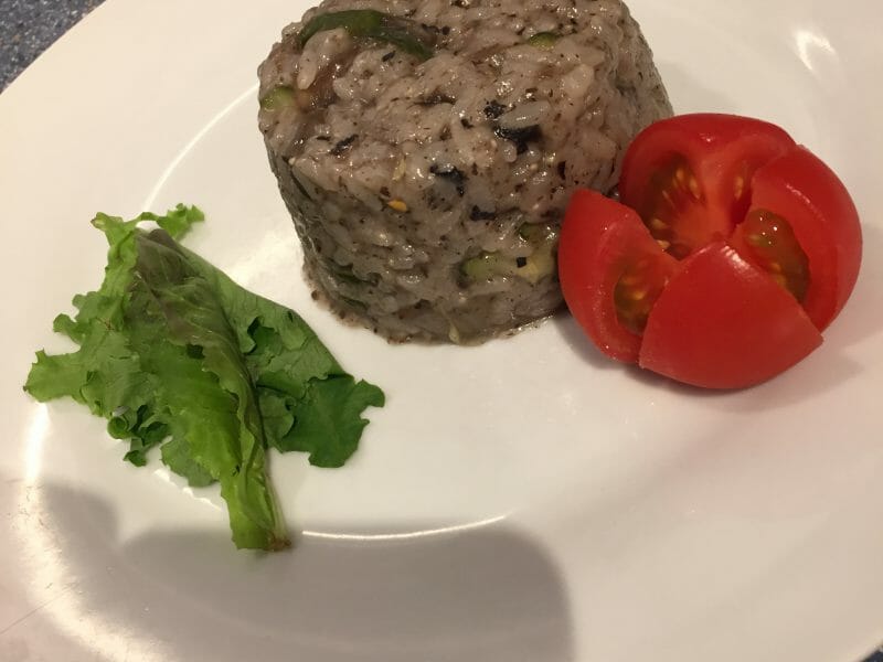 Cliquez pour zoomer ! Risotto champignons et courgettes Thermomix par Elsoso