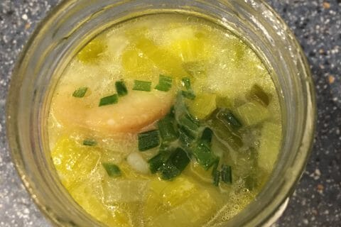 Cliquez pour zoomer ! Soupe de poireaux à la ciboulette au Thermomix