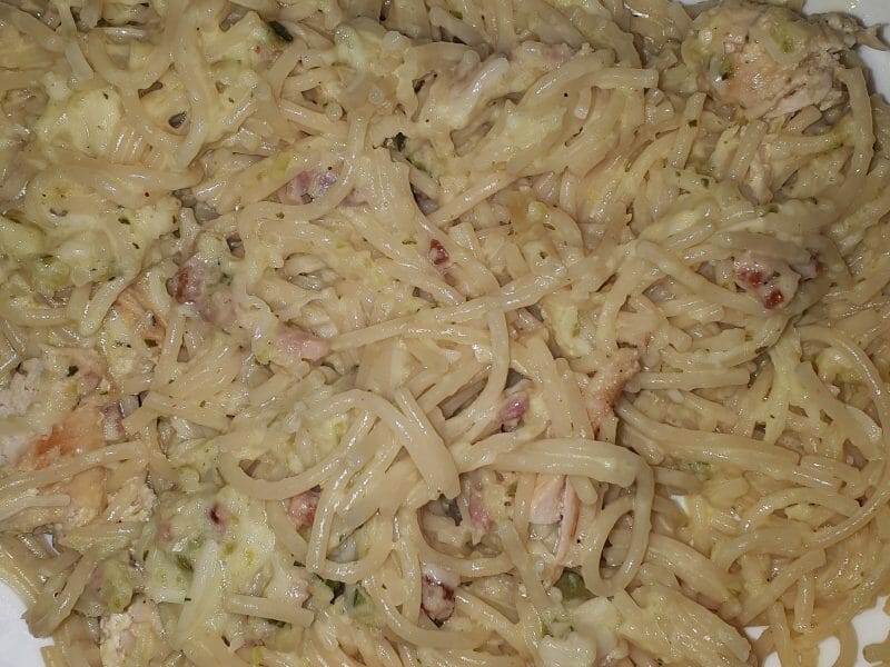 Cliquez pour zoomer ! Pâtes aux courgettes façon carbonara Thermomix par linda2