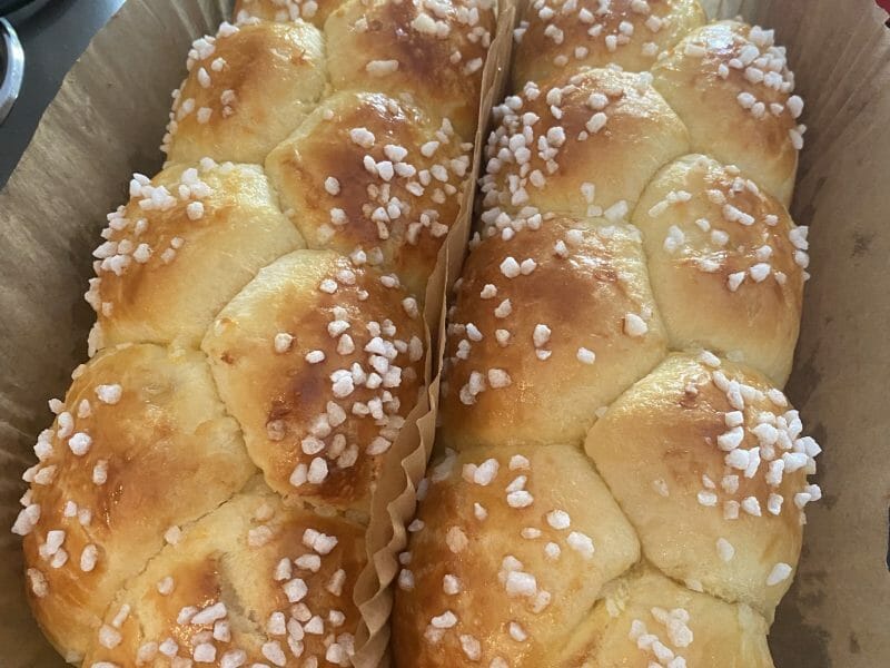 Cliquez pour zoomer ! Brioche tressée à la mie filante Thermomix par valou17000