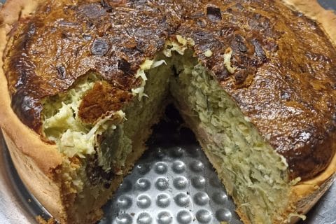Cliquez pour zoomer ! Gâteau poireaux, lardons et fromage Thermomix par violette49