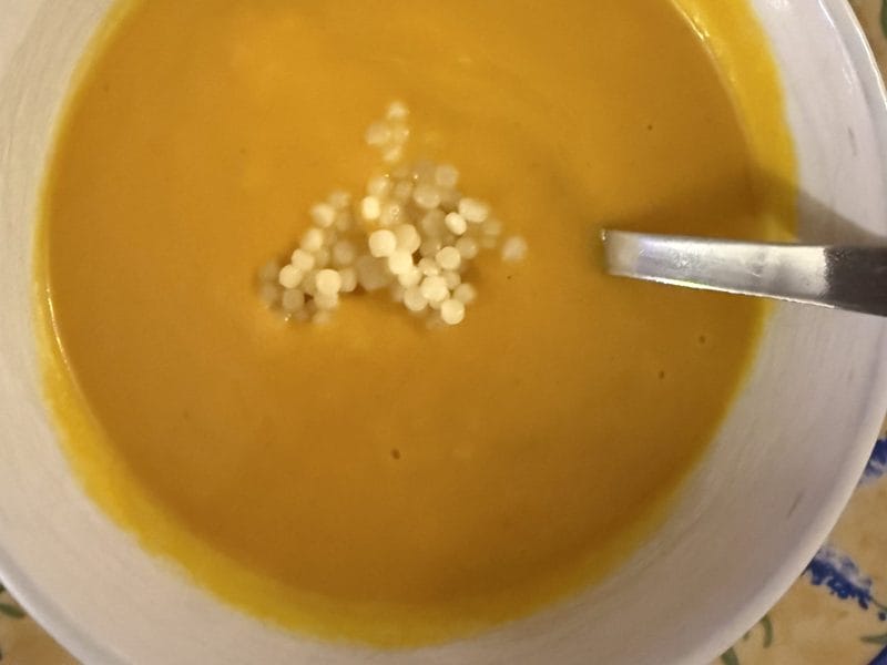 Cliquez pour zoomer ! Crème de potiron et carottes au lait de coco Thermomix par louska
