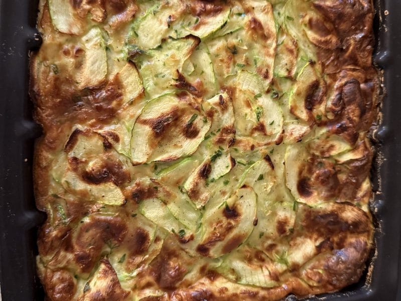 Cliquez pour zoomer ! Gâteau invisible aux courgettes Thermomix par louska