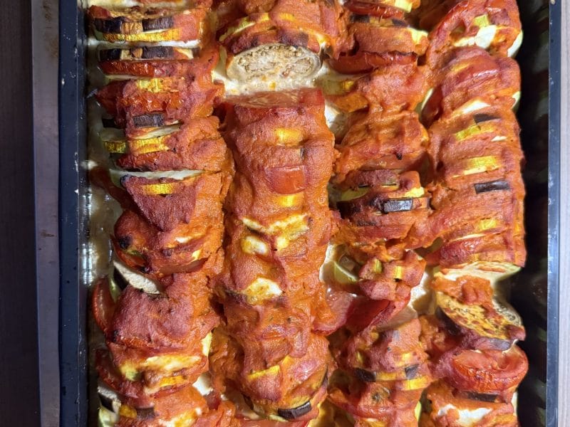 Cliquez pour zoomer ! Tian de légumes et mozzarella Thermomix par louska