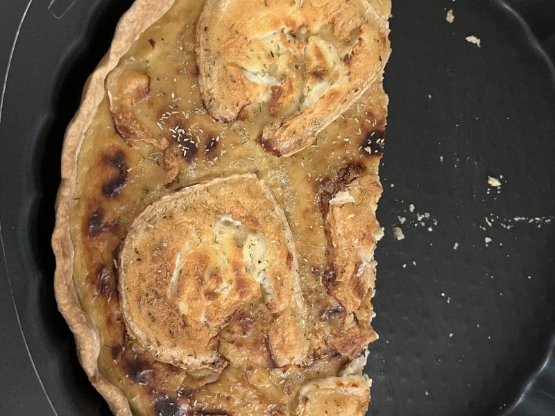 Cliquez pour zoomer ! Quiche oignons, chèvre et miel Thermomix par louska