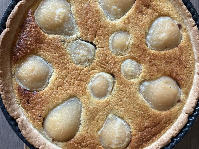 Cliquez pour zoomer ! Tarte aux poires sur lit de chocolat Thermomix par louska