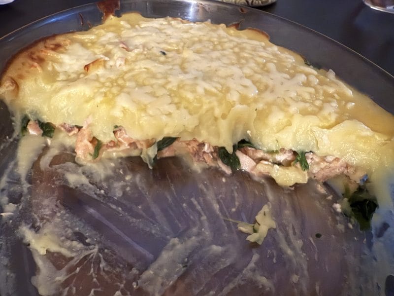 Cliquez pour zoomer ! Parmentier de saumon aux épinards Thermomix par louska