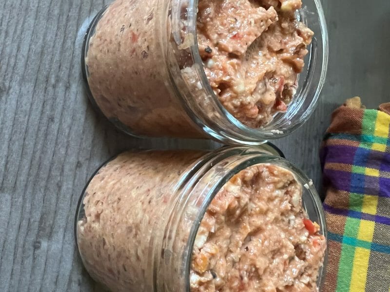 Cliquez pour zoomer ! Tartinade poivrons, noix de cajou et tomates séchées Thermomix par louska