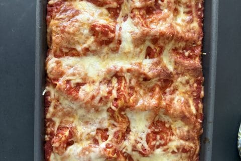 Cliquez pour zoomer ! Cannellonis farcis aux aubergines et courgettes Thermomix par louska