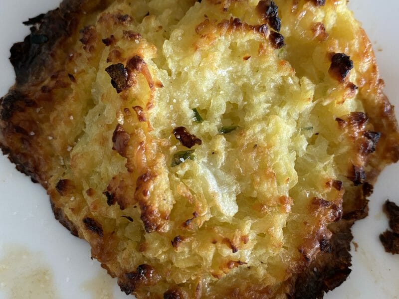 Cliquez pour zoomer ! Galettes de pommes de terre au four Thermomix par MajuTou