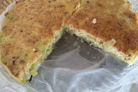 Cliquez pour zoomer ! Tarte aux poireaux et jambon Thermomix par MajuTou