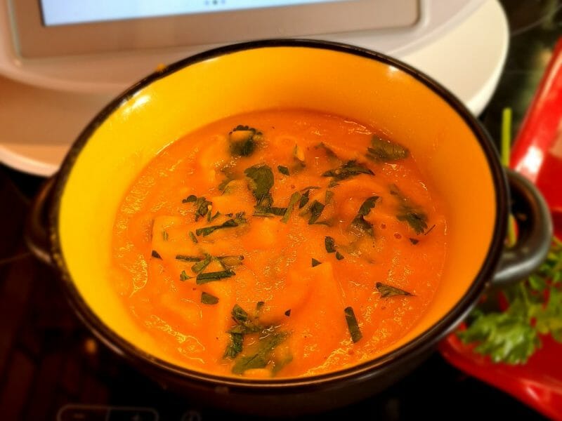 Cliquez pour zoomer ! Velouté carottes et navets au curry Thermomix par Jouquette