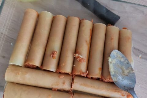 Cliquez pour zoomer ! Cannelloni au thon et à la crème de courgettes Thermomix par julie-dung